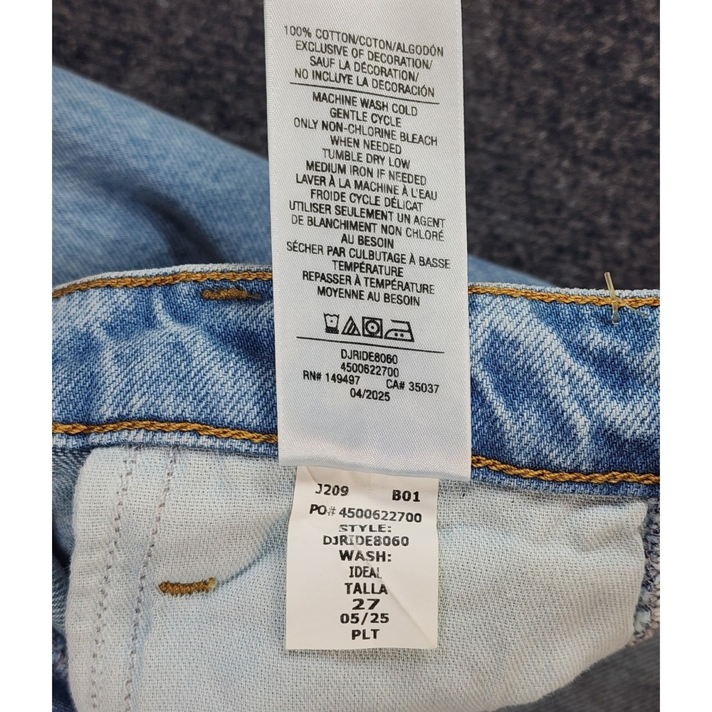 Joe's Jeans The Bowie Ideal High Rise Wide Leg Barrel Jeans Light Wash 27 NWT - Picture 11 of 12